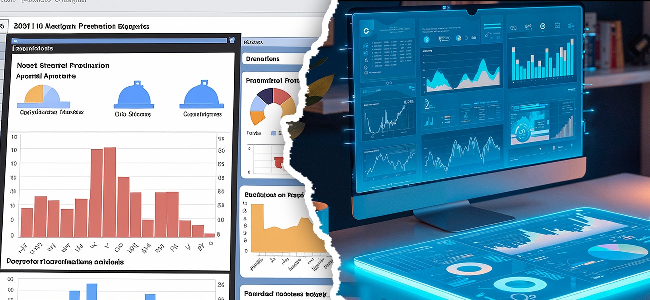 Traditional BI tools compared to AI-powered business intelligence with real-time analytics