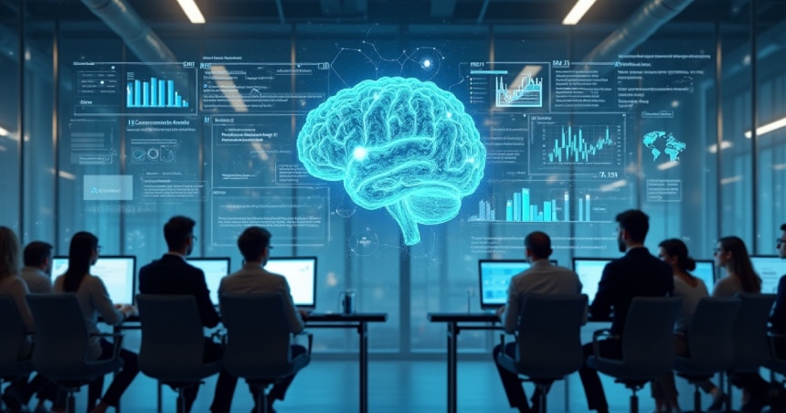 AI brain analyzing data to prioritize high‑conversion leads