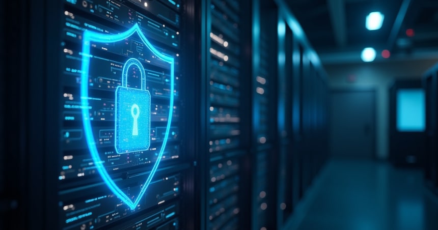 Secure shield over data blocks representing privacy and system integration