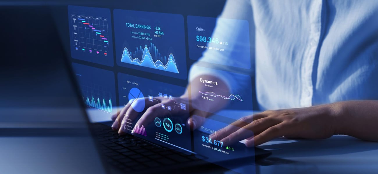 Strategic dashboard displaying competitor analysis data and real-time performance metrics
