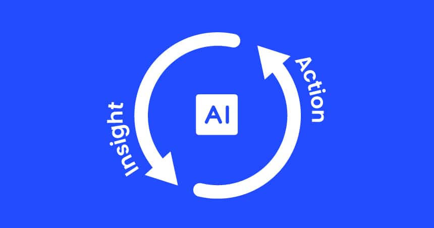 AI-powered feedback loop turning insights into actions for adaptive growth